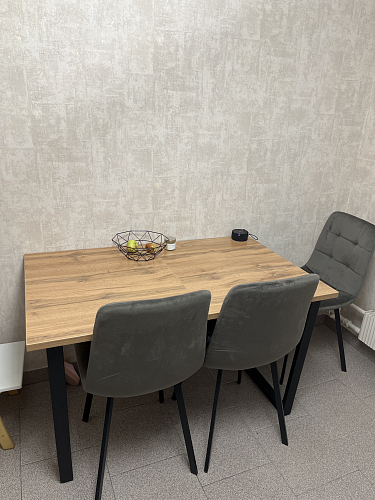 Деревянный стол Лота Лофт 140х80 дуб крафт табачный / черный матовый фото покупателя 1005